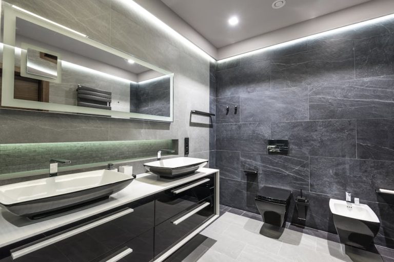 a luxury modern bathroom